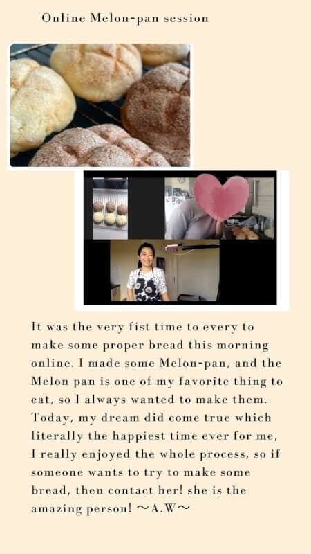 【Online】
Let's bake Japanese style fluffy bread.