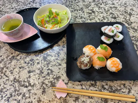 'Temari' home-style Sushi + grocery shopping tour, solo friendly