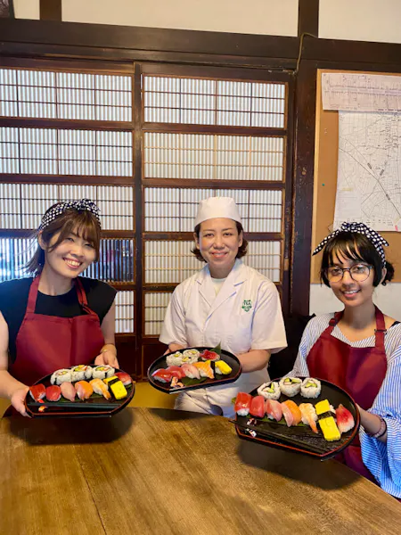 KAWAGOE: Sushi Making class 5 minutes from Kashiya Yokocho