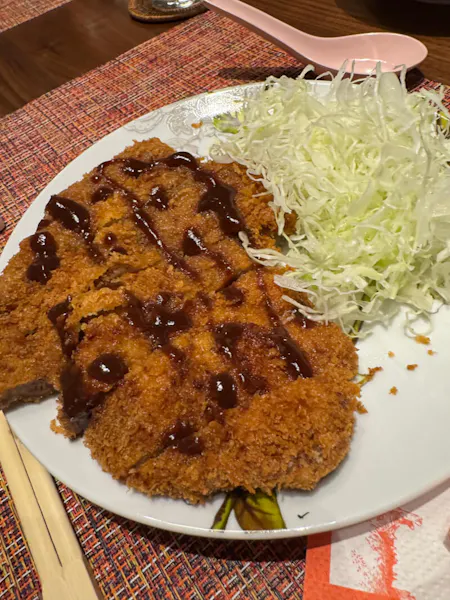 Everyone loves Tonkatsu and Onigiri with Chef