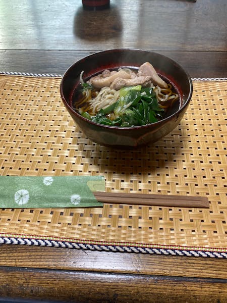 The Japanese traditional noodles' soba ' made from scratch. *For 2 or more people.