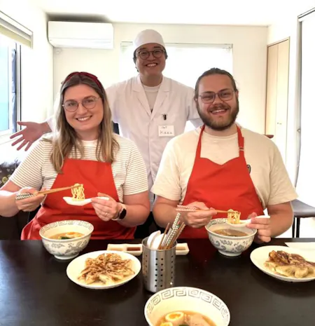 Hands on Ramen & Gyoza Cooking Class in Tokyo – Dashi, Matcha & Vegetarian Options