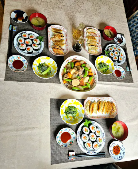 "Authentic Japanese home cooking" in a cozy house near the city center. Solo friendly!