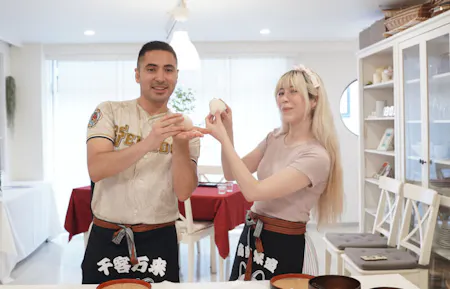 Art of Samurai Omusubi(Rice ball) workshop in Takaido, Tokyo