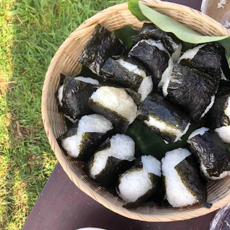 All Organic! Experience Onigiri and Miso soup making in one of the best organic rural town, Ogawa!