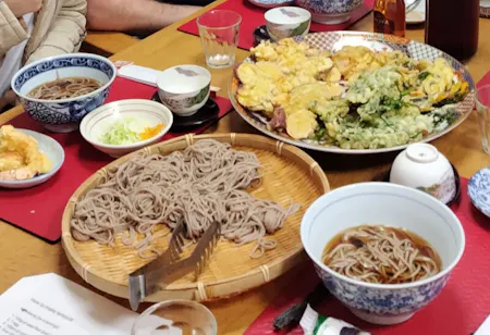 Tempra Soba & Shiratama dango