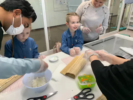 beautiful sushi roll making class