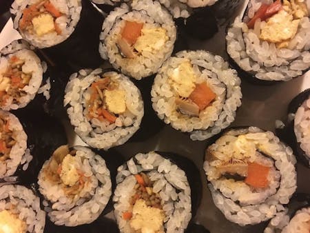 Japanese sushi rolls 