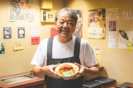 Make your own okonomiyaki in a 40-year-old local restaurant!