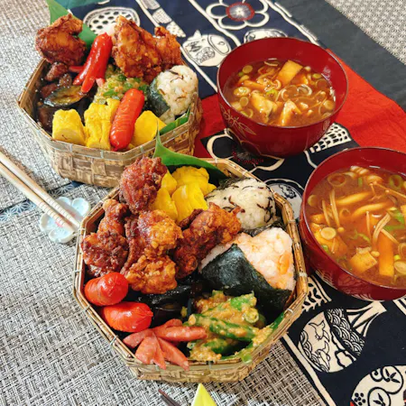 Make a traditional Japanese Bento & Miso soup