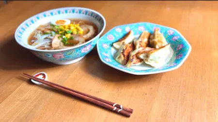 Ramen & Gyoza (from the skin), Japanese sweets and match Enjoy the cooking class at Japanese old house(Kominka)