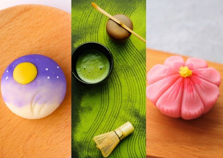 Wagashi and Matcha Experience: A Cultural Journey in a Historical Building in Kawagoe,north of Tokyo : Sakura, chrysanthemum＆hydrangea【gluten-free/vegetarian/Halal OK！】