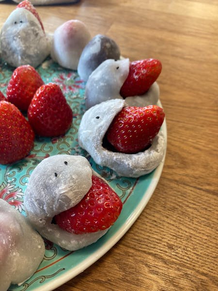 Strawberry Daifuku & Maccha Tea Time 