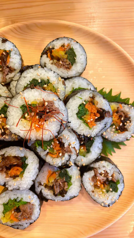 Enjoy traditional home cooking, sushi roll, miso soup and karaage with a Japanese professional cooking teacher!