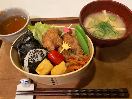 Japanese traditional Onigiri Bento