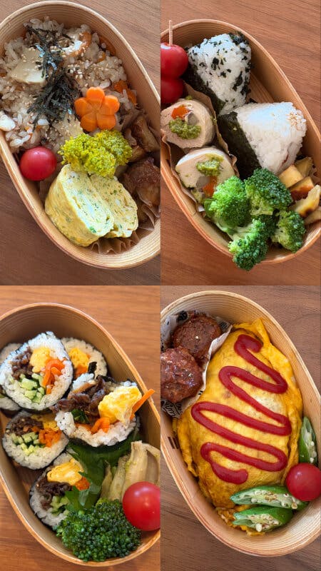 Japanese Bento. Nutritionally well-balanced Japanese home cooking
