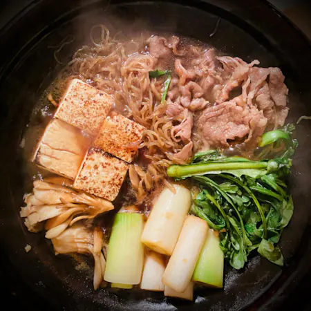 "This is a private class for 3 to 4 people. Please book with your friends or family." Master the Art of Sukiyaki with a Washoku Master Chef in Tokyo.