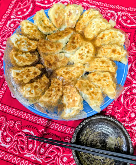 Cook Gyoza and Kimchi Fried Rice at homey Kitchen in Itabashi.