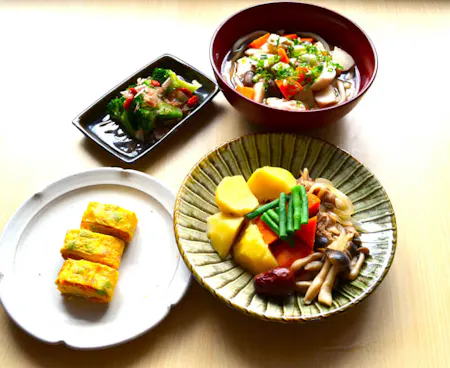 Dashi-Powered Healing Herbal cuisine