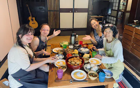 Traditional Home-Cooked Meal in 120 Year Old Japanese Farm House, OKUTAMA