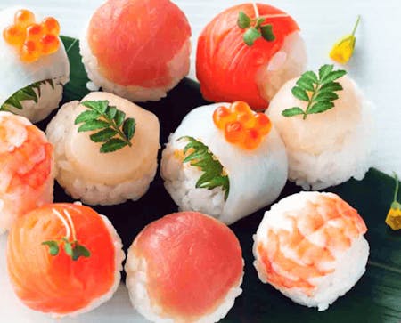 Temarizushi & Special Tempura