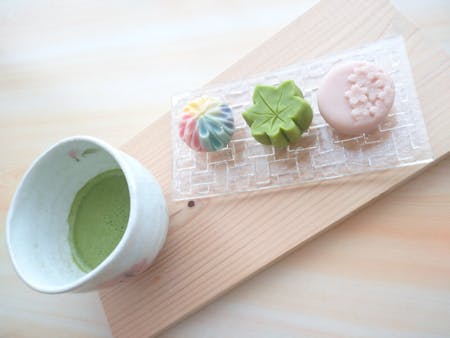 Nerikiri, a Japanese beautiful sweet that reflects the season enjoy with matcha