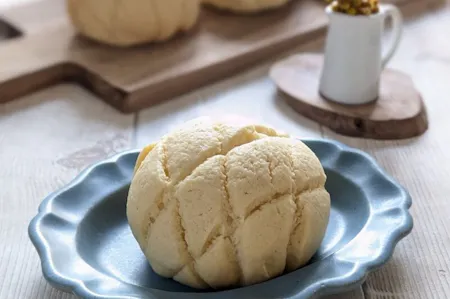 【Melon pan】 Soft, sweet, crispy outside and unlike anything you’ll find anywhere else.