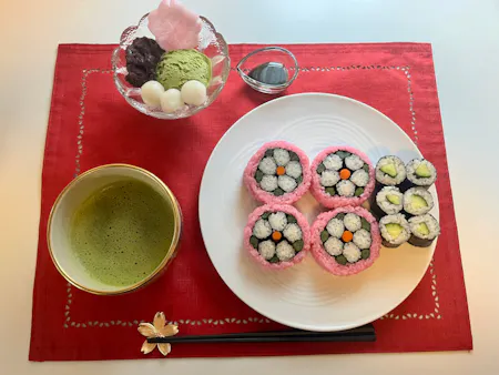 Cute Sushi Making & Matcha Experience near Sapporo