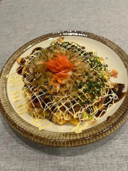 Cook your Okonomiyaki from scratch at my home kitchen in Tokyo!(Can be gluten free, vegetarian)