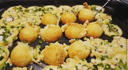 Experience making Osaka's famous TAKOYAKI at Shin Osaka area.