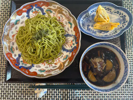Matcha soba lunch and Tea ceremony experience