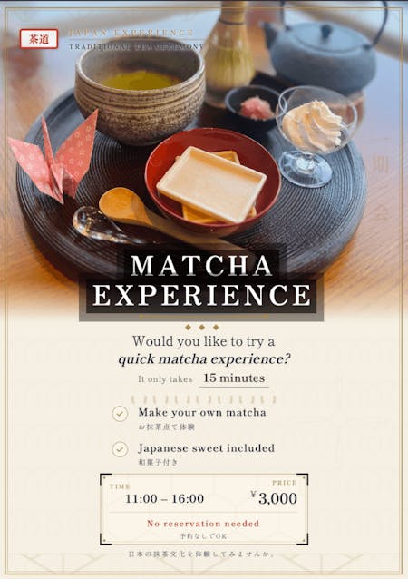 Quick & Authentic: 15-Minute Matcha Making Experience
