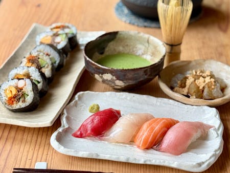 Authentic Kyoto Cooking: Premium Wagyu Sushi & Matcha Experience
,Casual Tea Ceremony, Small Group Lessons (Alone, with Your Partner, Friends, Family, etc)