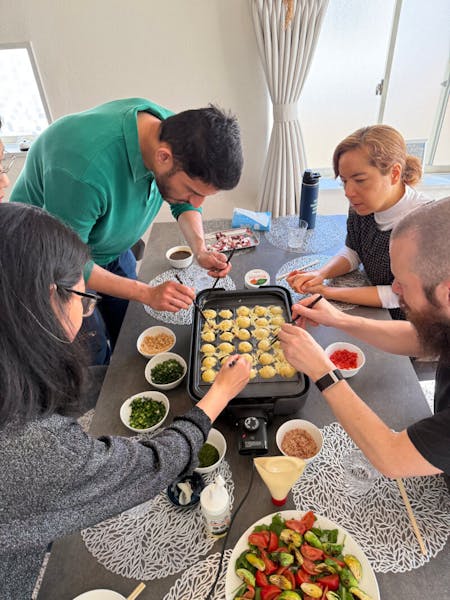 Takoyaki Cooking Experience in a Local Tokyo Home-Make, flip, and enjoy Japan’s favorite street food with a local host