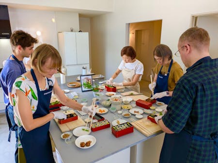 A moment making bento in Sanuki Setouchi.