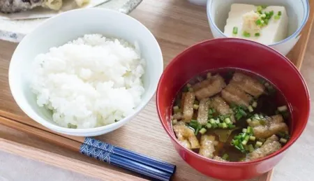 Teishoku, set menu of Japanese home-style food in Tokushima
