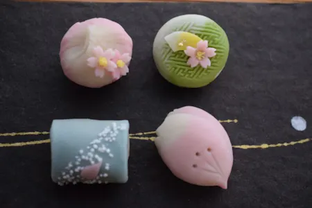 Japanese sweets Nerikiri and Tea ceremony experience