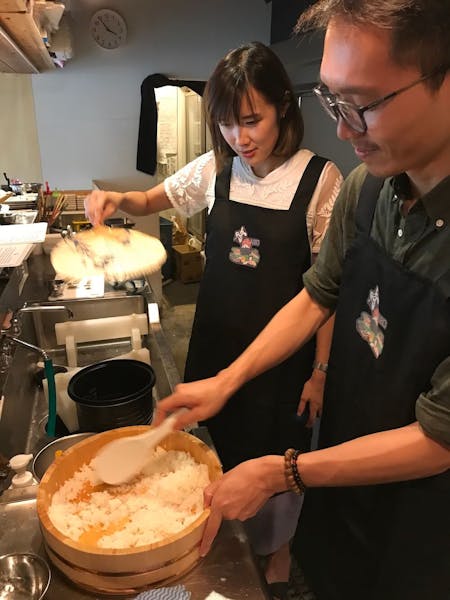 For Intermediate and advanced, Hands-On Japanese Cooking Class in a Restaurant by a Chef On Sunday.