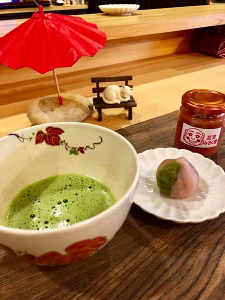 Tea ceremony experience Matcha with Wagashi