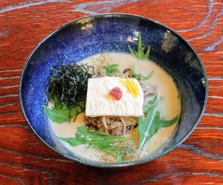 Musashi or Tantan noodles from the soy milk ramen specialty restaurant \