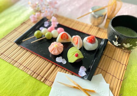 Mochi and Traditional Sweets Making Class with Tea Ceremony