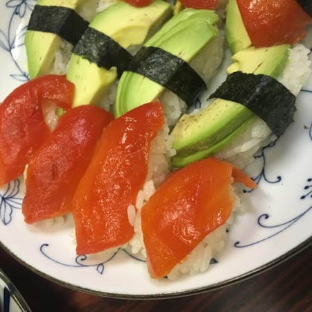 Vegetable sushi of South West part of Japan