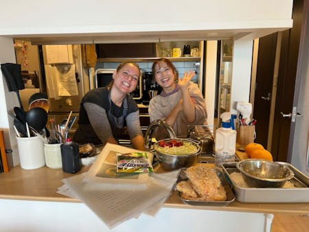 Cooking Tonkatsu with local friendly mum