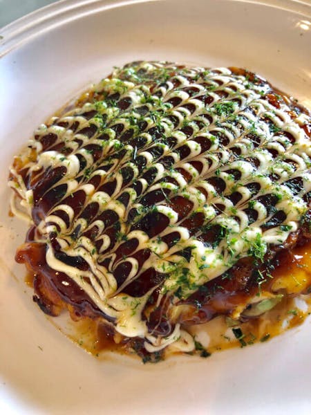 Okonomiyaki Making, Japanese Savory Pancake- 
