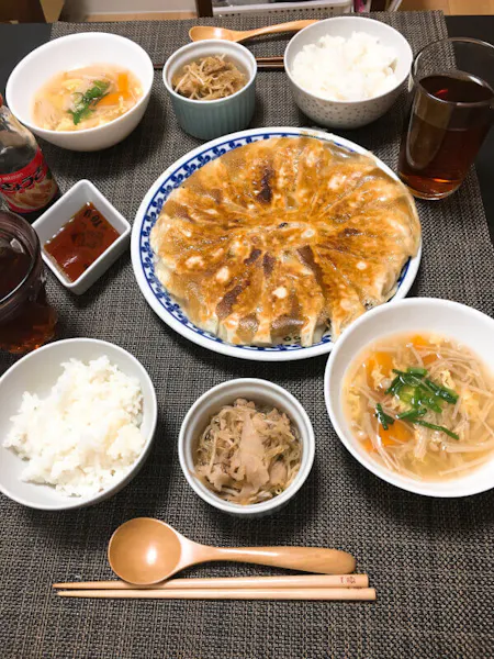 Homemade Gyoza and Japanese home cooking.