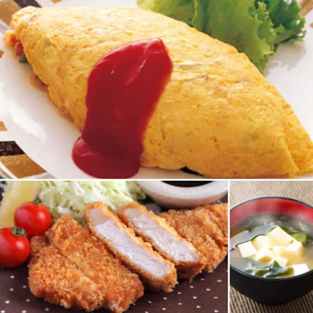 Omu-rice and Tonkatsu lesson