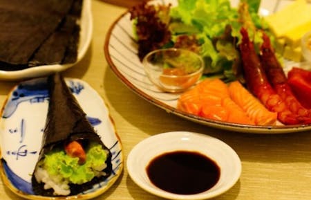 Sushi home party ,Takoyaki,Okonomiyaki