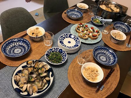 Japanese style home party menu 