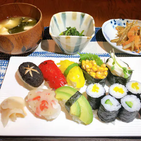 Vegetable Sushi course