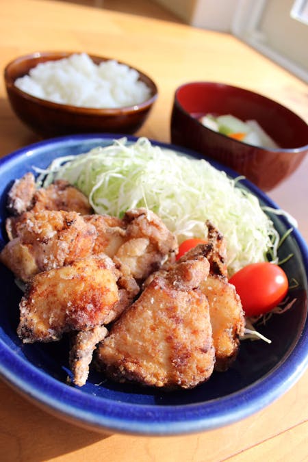 Karaage cooking at Japanese house